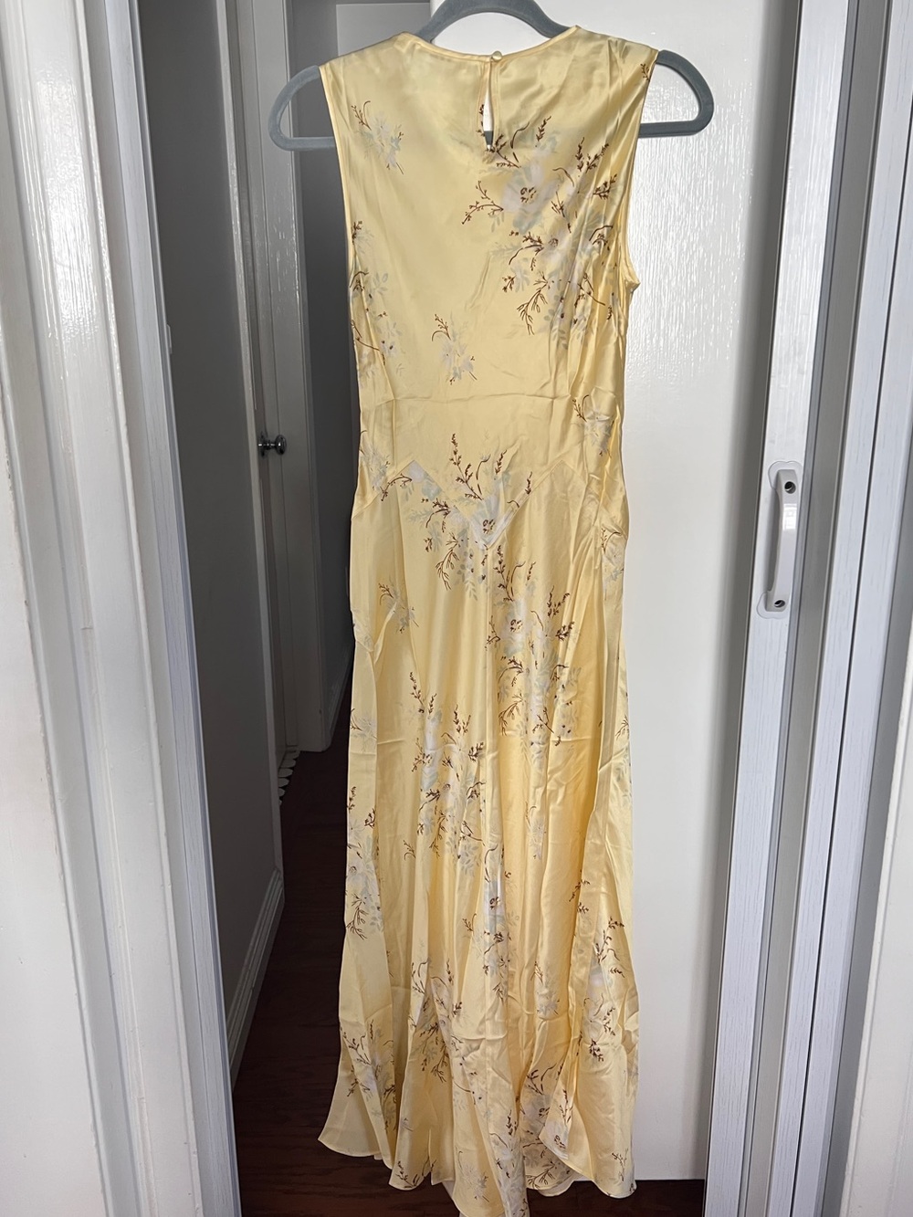 Doen Adelana Soft Yellow Floral Slip Dress, S - Picture 6 of 10